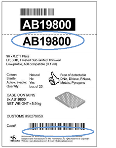 Case label example